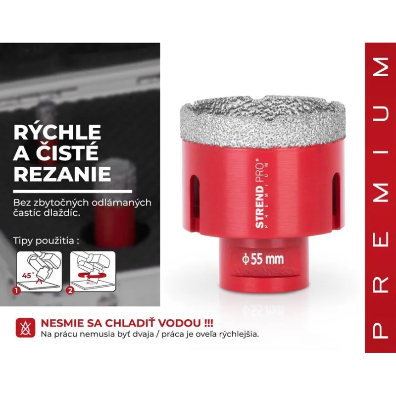 Vyrezávač Strend Pro Premium DCB11, 55 mm, M14, korunka, diamant, professional