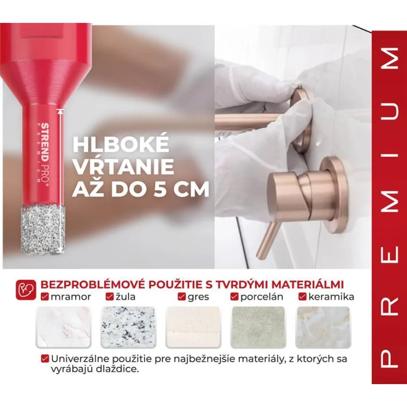 Vyrezávač Strend Pro Premium DCB11, 14 mm, M14, HD, korunka, diamant, professional