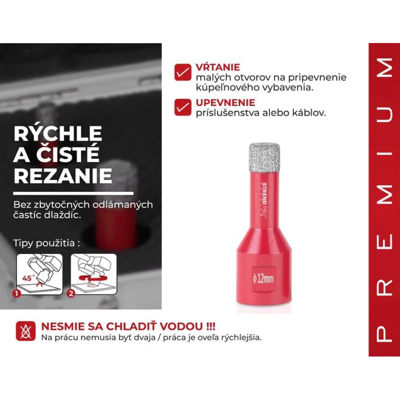 Vyrezávač Strend Pro Premium DCB11, 14 mm, M14, HD, korunka, diamant, professional