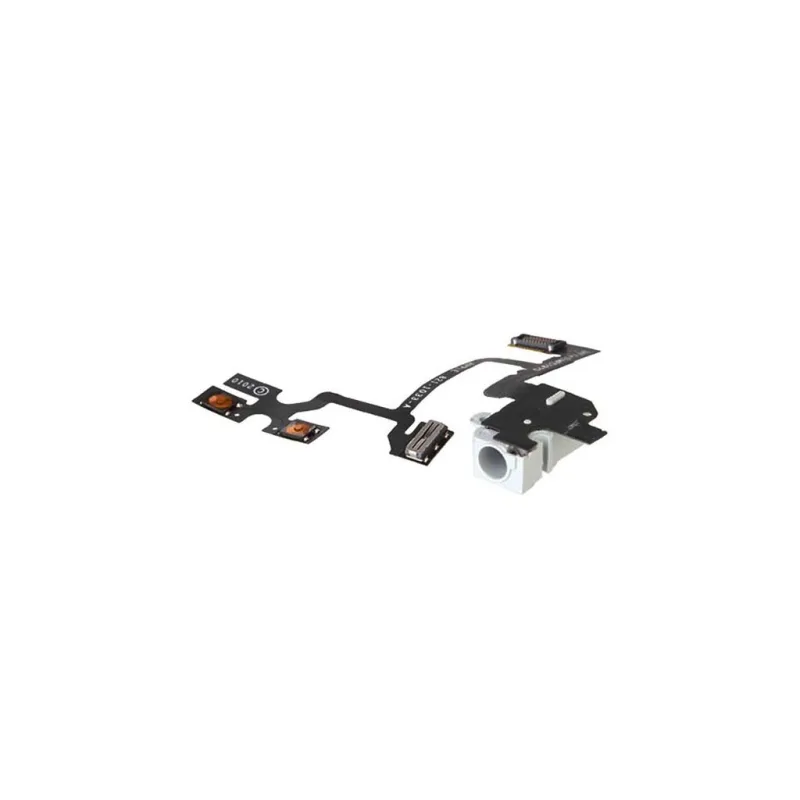 Apple Iphone 4 - Flex kábel hlasitosti audio jack konektor Farba: Biela