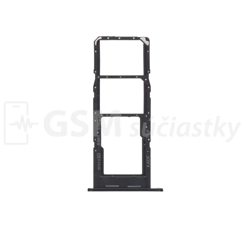 Držiak SIM karty a SD karty Samsung A145R Galaxy A14 Farba: Čierna