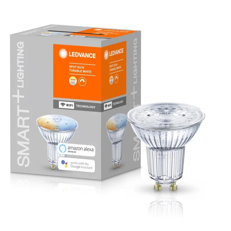 Ledvance žiarovka SMART+ WIFI 050 stmievateľná, GU10, 2700K-6500K