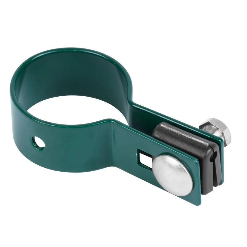 Objímka na okrúhly stĺpik Strend Pro EUROSTANDARD, 48 mm, koncová, zelená, Zn+PVC, RAL6005