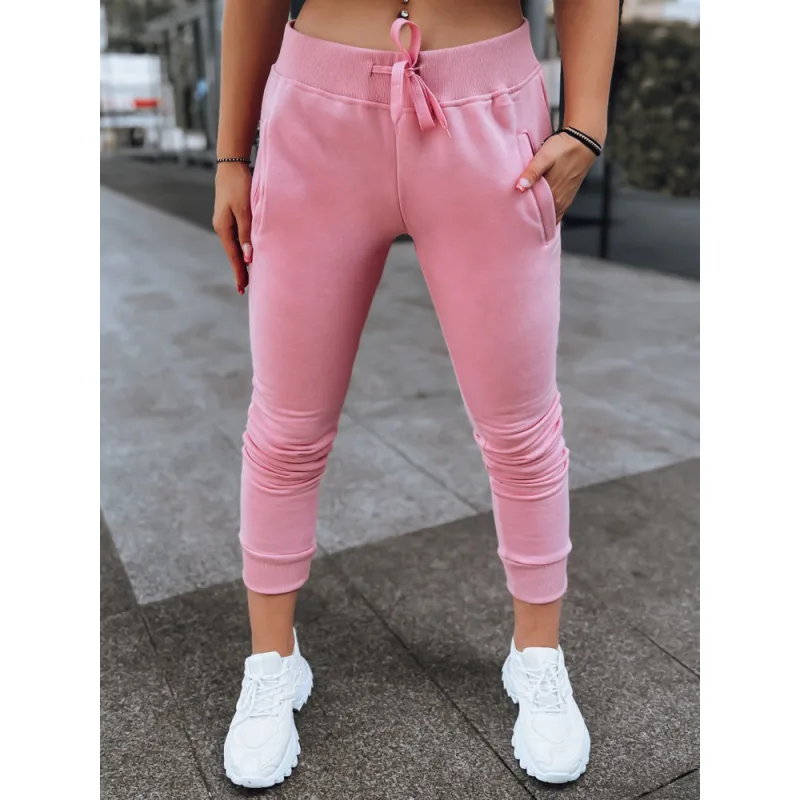 Dstreet dámske tepláky Fits UY0551 ružová
