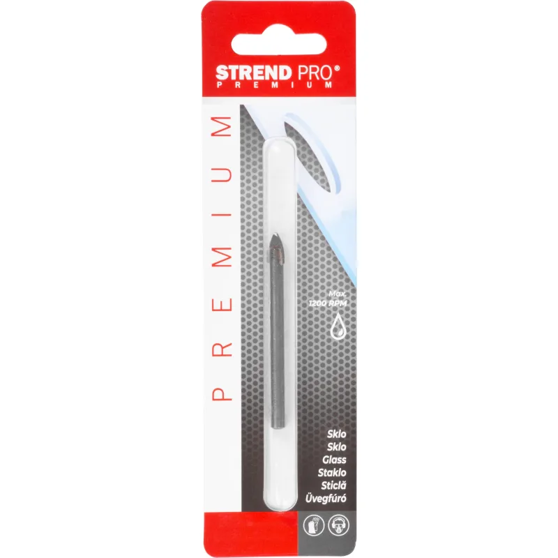 Vrták do skla Strend Pro Premium GSD711, 10/080 mm, valcová stopka