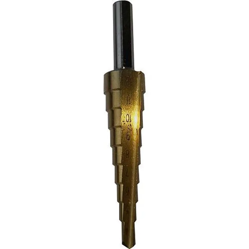 Vrták Strend Pro stupňovitý SD41, 04-12 mm, TiN, HSS rovný, do kovu