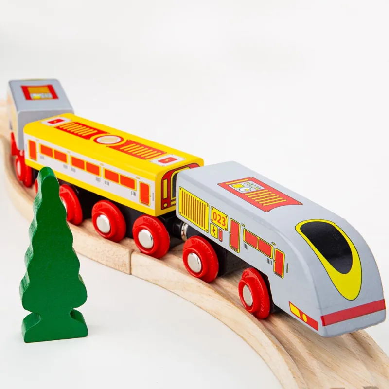 Bigjigs Rail Drevené vláčiky - Rýchlik Eurostar