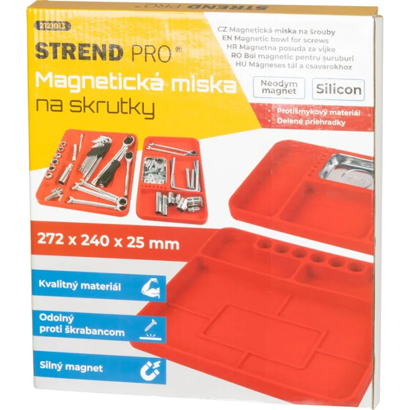 Nádoba Strend Pro magnetická, silikónová, 272×240×25 mm
