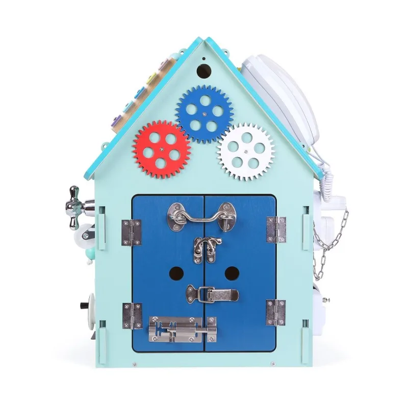 2Kids Toys Activity board Domček modrý