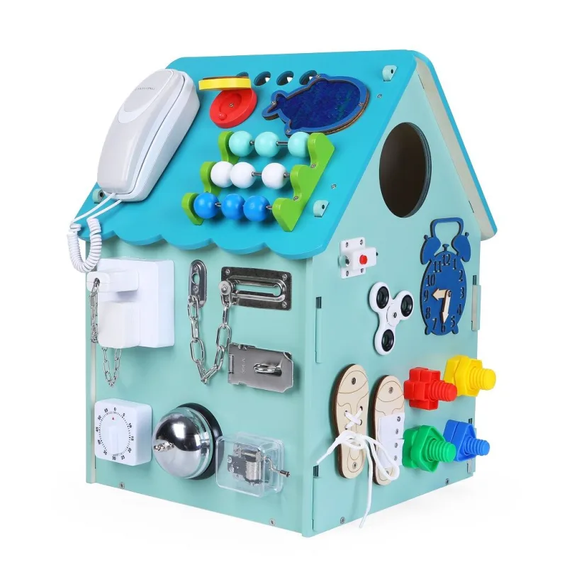 2Kids Toys Activity board Domček modrý