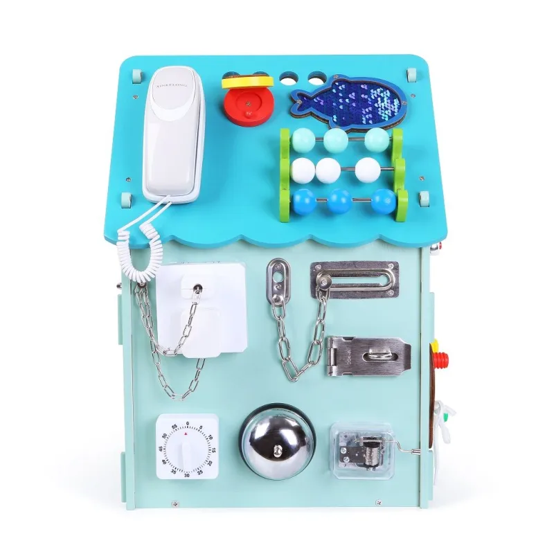 2Kids Toys Activity board Domček modrý