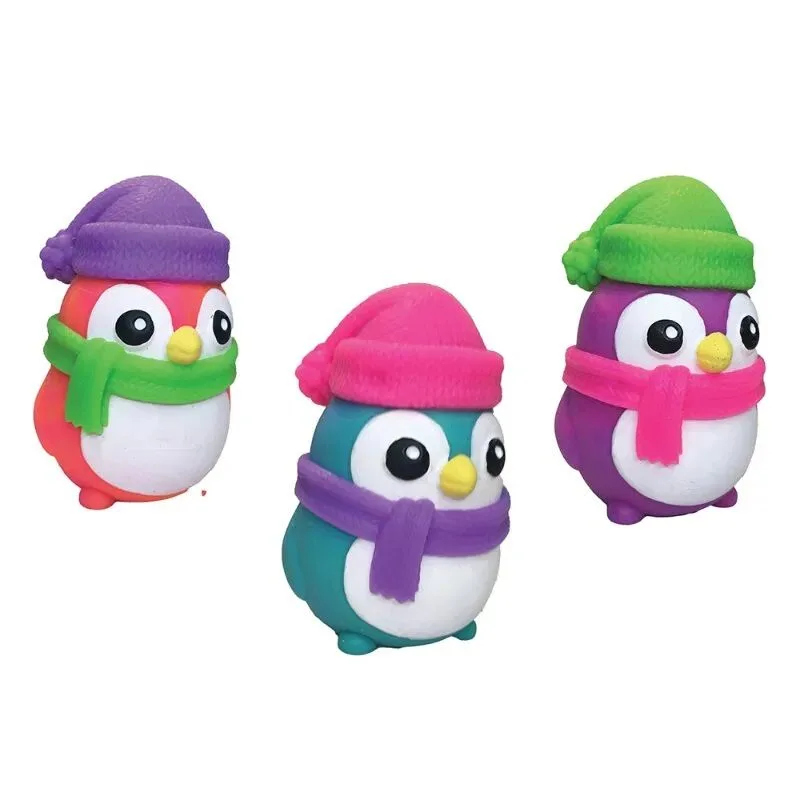 Schylling NeeDoh Stláčací tučniak svietiaci v tme