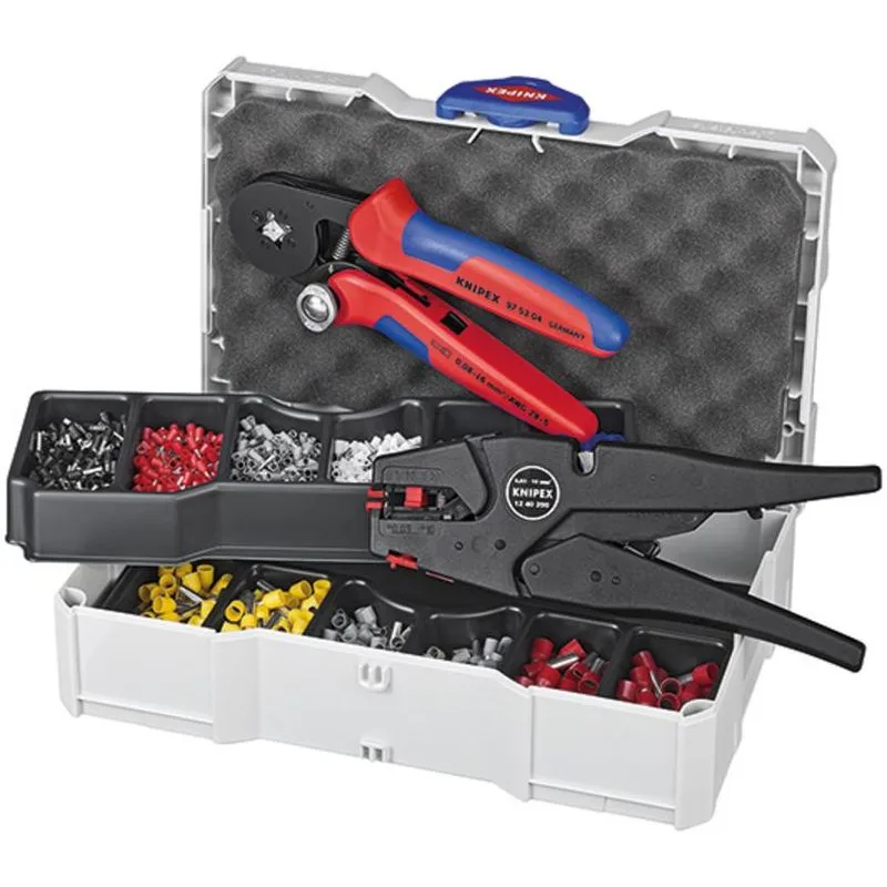Sada KNIPEX 97 90 10 – lisovací sortiment pre koncové dutinky