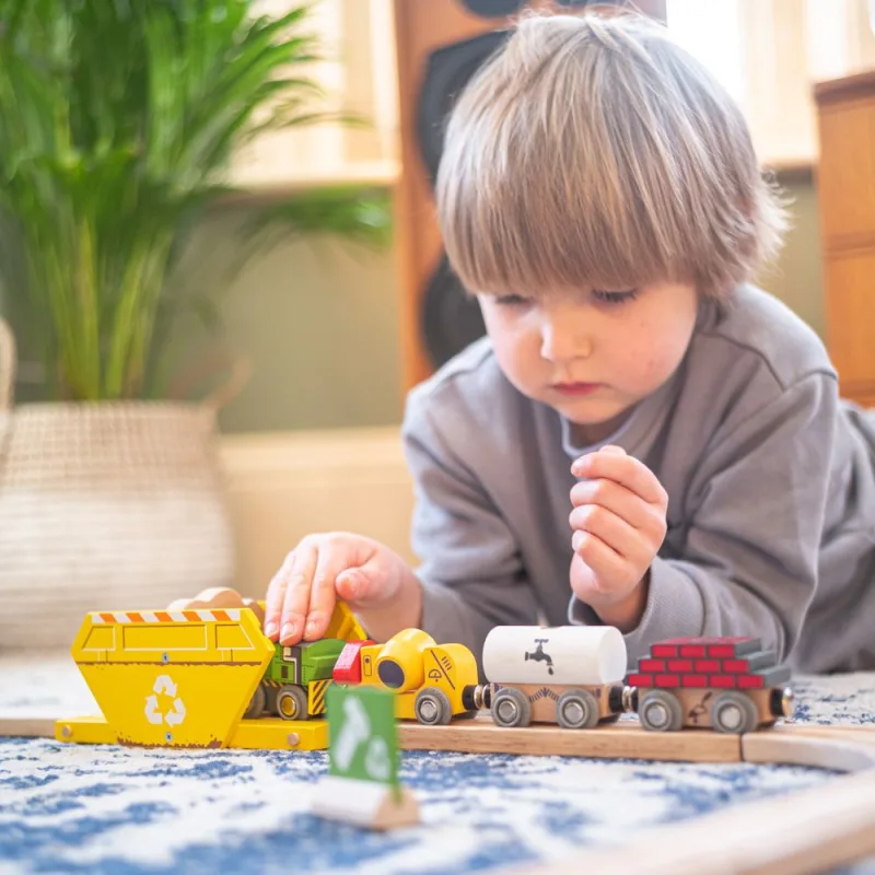 Bigjigs Rail Drevený stavebný vlak