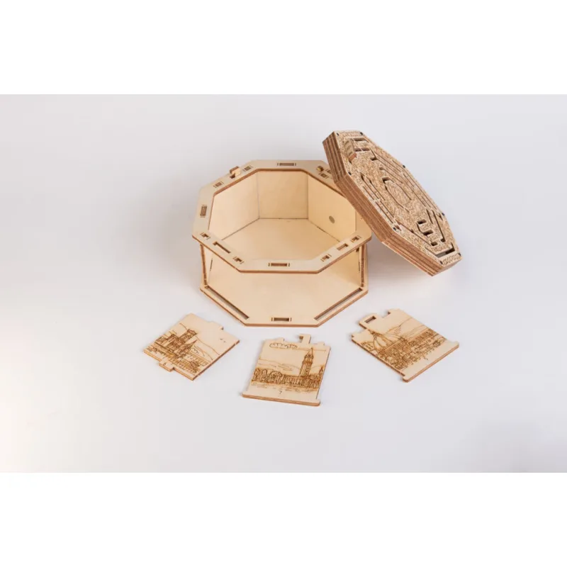3D drevená skladačka Secret Box