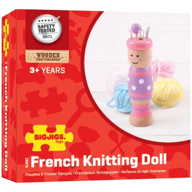 Bigjigs Toys Bábika na pletenie