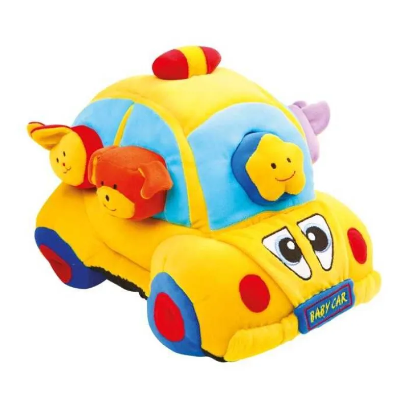 Plyšové auto so zasúvacími tvarmi