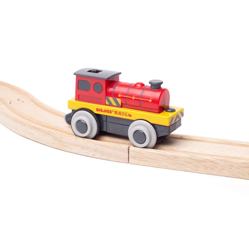 Bigjigs Rail Elektrická lokomotíva Červený silák