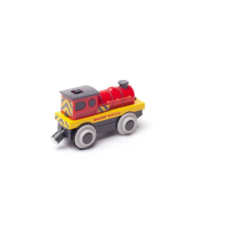 Bigjigs Rail Elektrická lokomotíva Červený silák