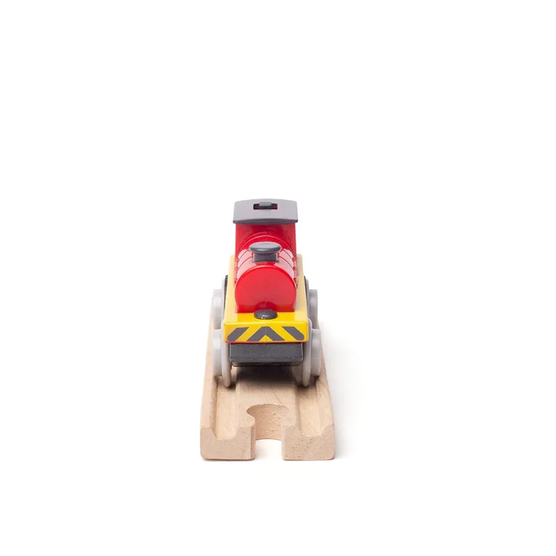 Bigjigs Rail Elektrická lokomotíva Červený silák