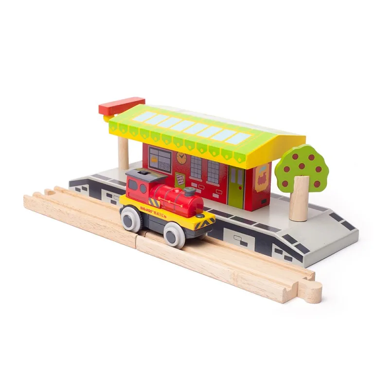 Bigjigs Rail Elektrická lokomotíva Červený silák