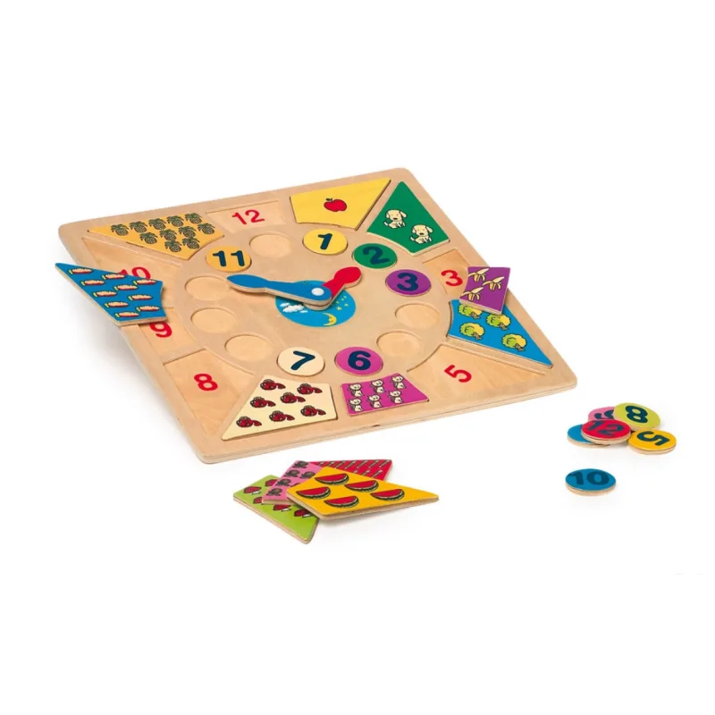 Vkladacie výučbové puzzle - Nauč sa hodiny