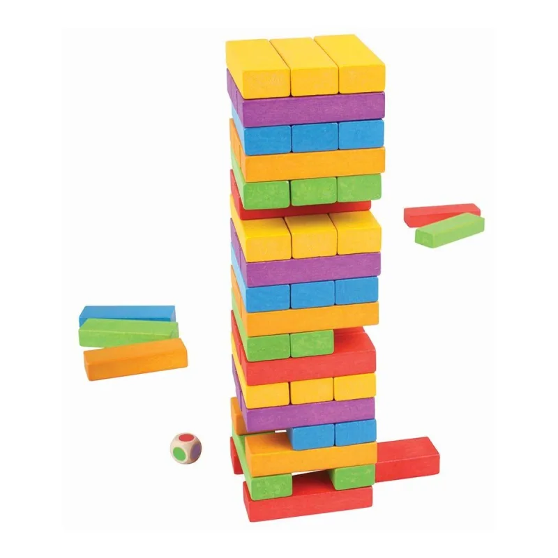 Drevená hra Farebná Jenga
