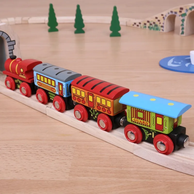 Bigjigs Rail Drevené vláčiky - Osobný vlak