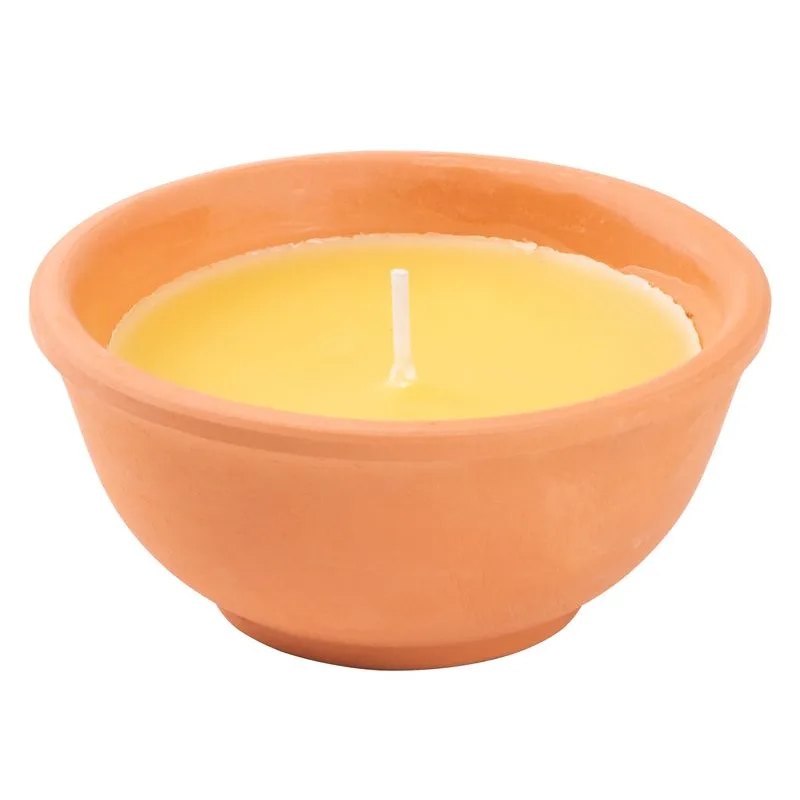 Sviečka proti komárom Citronella, terakota, 113 g, 50x110 mm