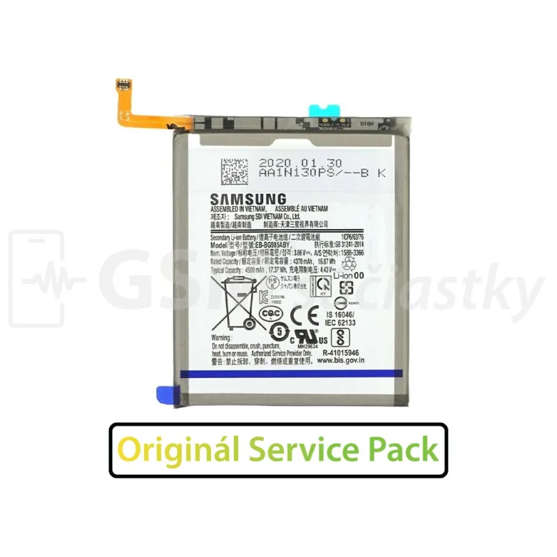 Batéria Samsung Galaxy S20 Plus - BG985ABY Variant:: Originál