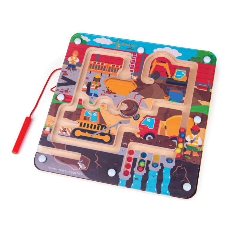 Bigjigs Toys Magnetické bludisko Stavenisko