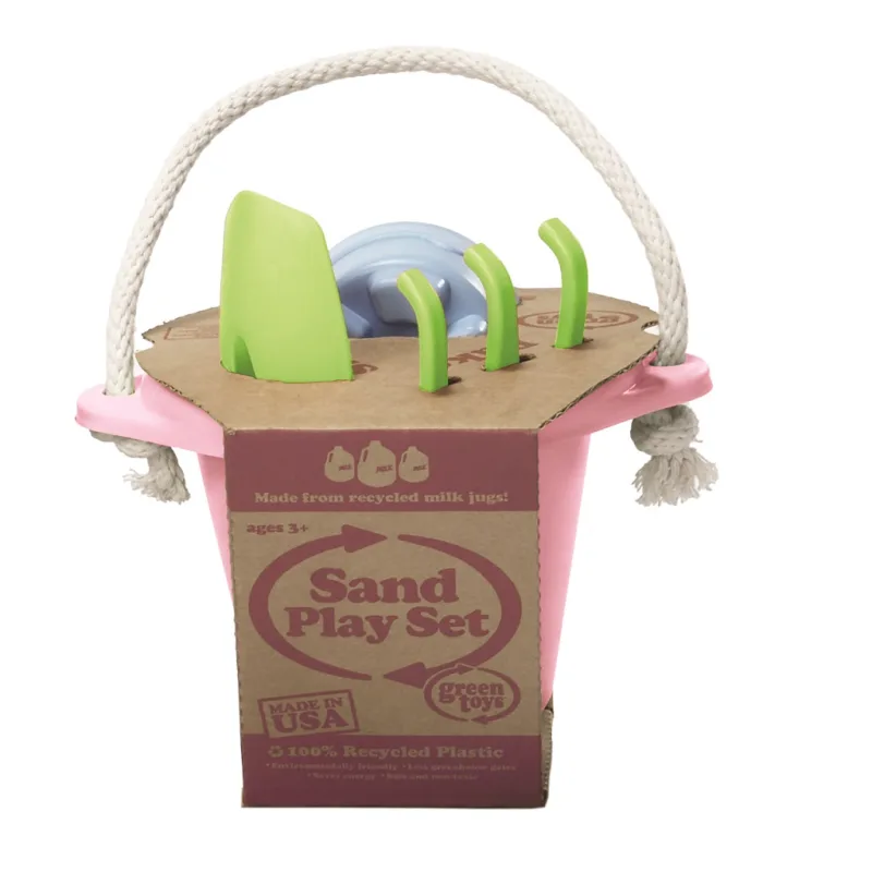 Green Toys Ružový set na piesok