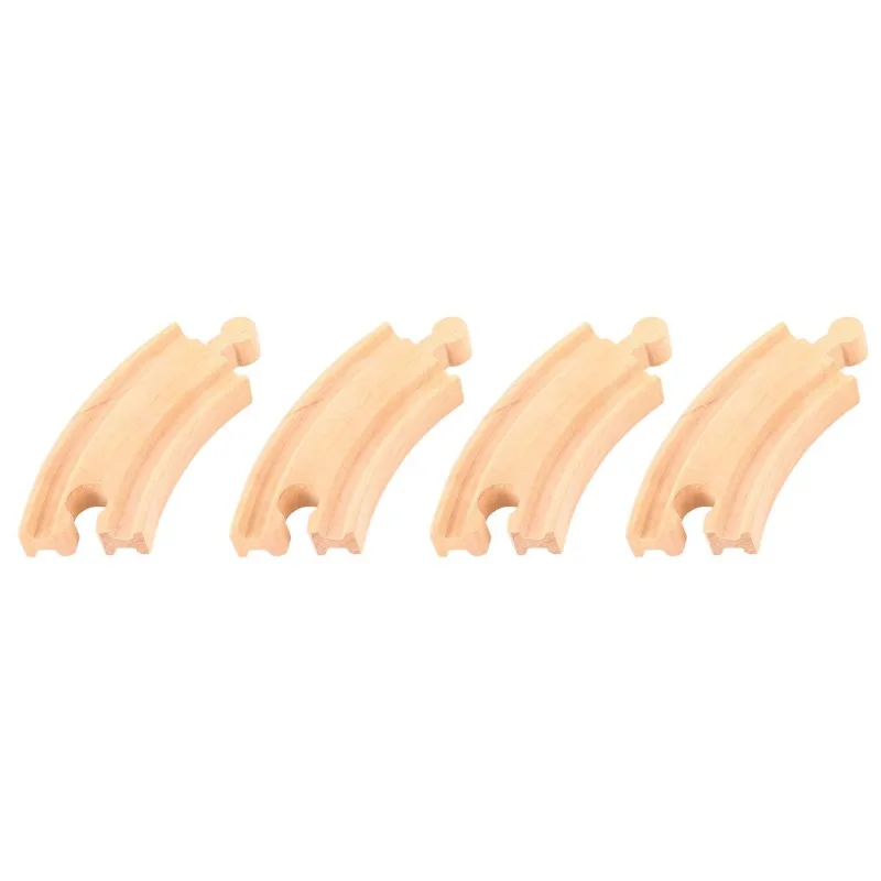 Bigjigs Rail Drevené koľaje Krátka kruhová koľaj - 10 cm - 4 ks