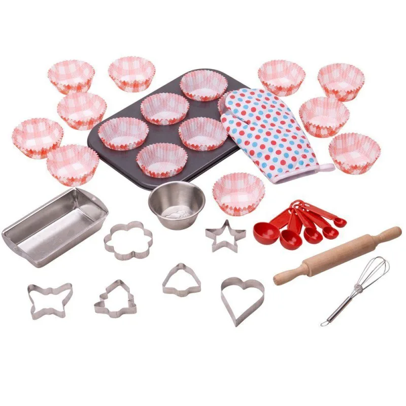 Bigjigs Toys Set detských nástrojov na pečenie