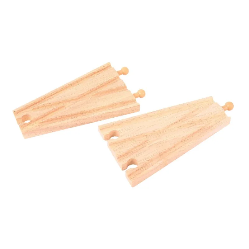 Bigjigs Rail Drevené koľaje Rovná výhybka -16 cm - 2 ks