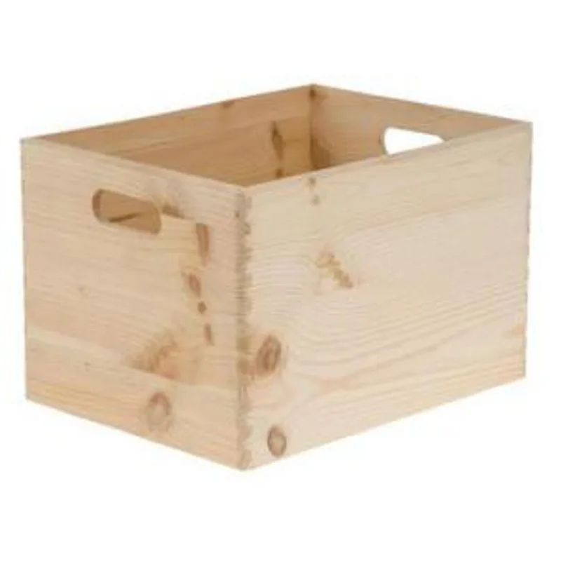 Drevená krabica 40×30×14 cm, box s úchytmi