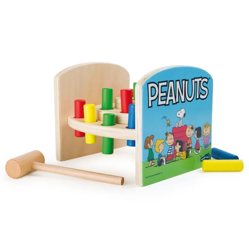 Drevená zatĺkačka Peanuts