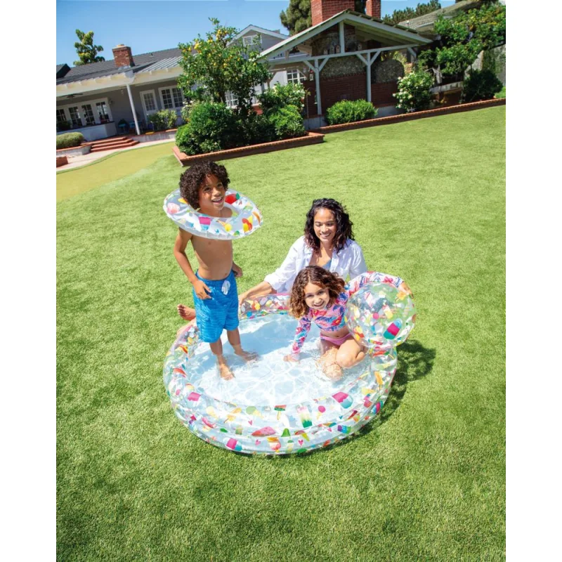 Intex 59460 Just so fruity Bazénik detský, nafukovací, 2x koleso, lopta, 1,22x0,25 m