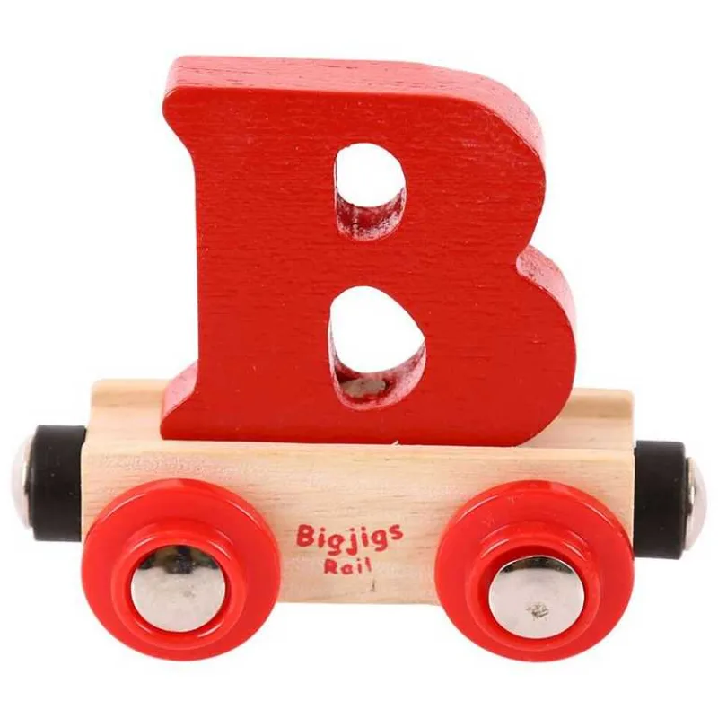 Bigjigs Rail Drevené vláčiky - Vagónik Písmeno B
