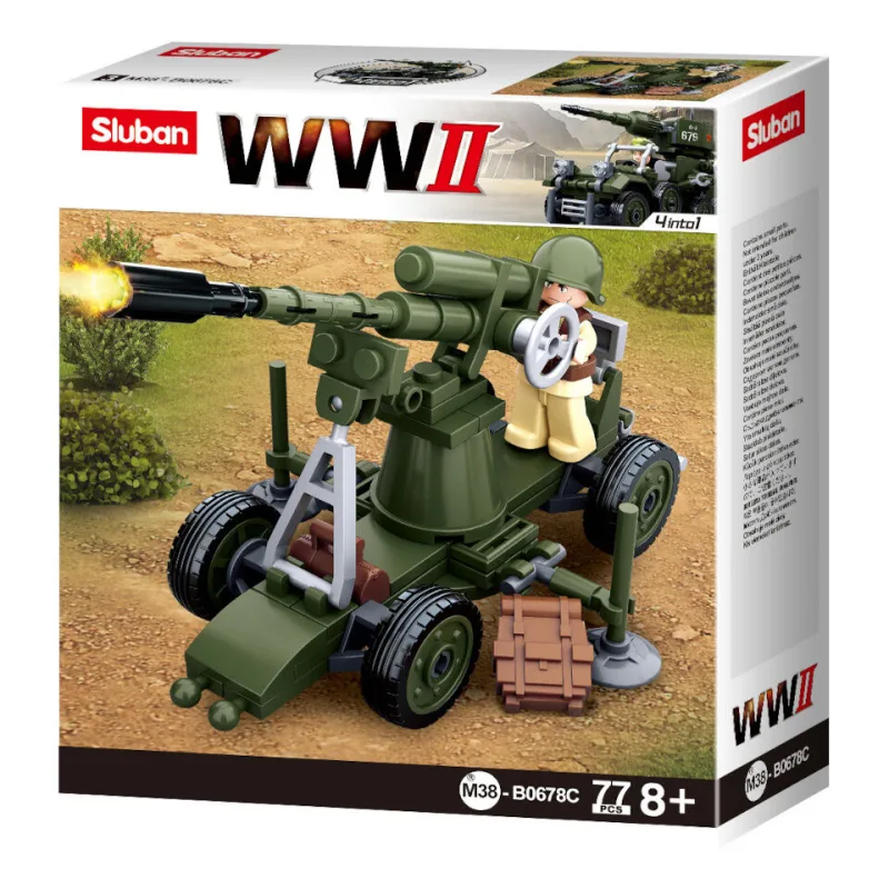 Sluban WWII M38-B0678C 4into1 Protilietadlové delo