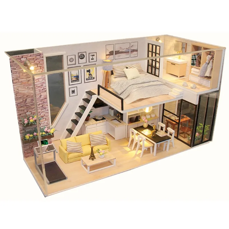 Dvěděti Miniatúra domčeka Dom šťastia