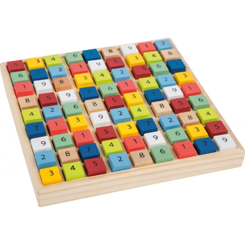 Drevené sudoku pre deti farebné