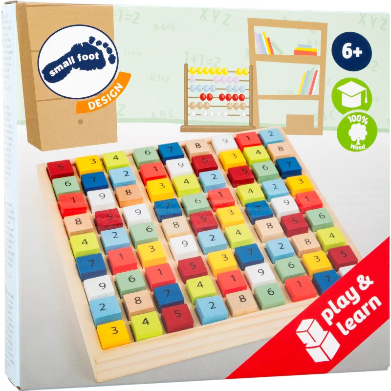 Drevené sudoku pre deti farebné