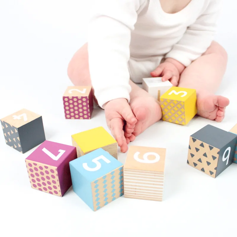 Bigjigs Toys Drevené kocky Čísla