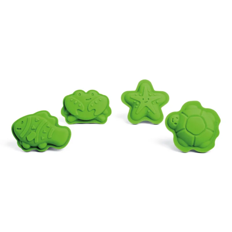 Bigjigs Toys Silikónové formičky zelené Meadow