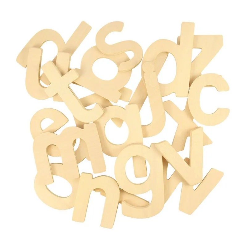 Bigjigs Toys Drevené šablóny Malá abeceda