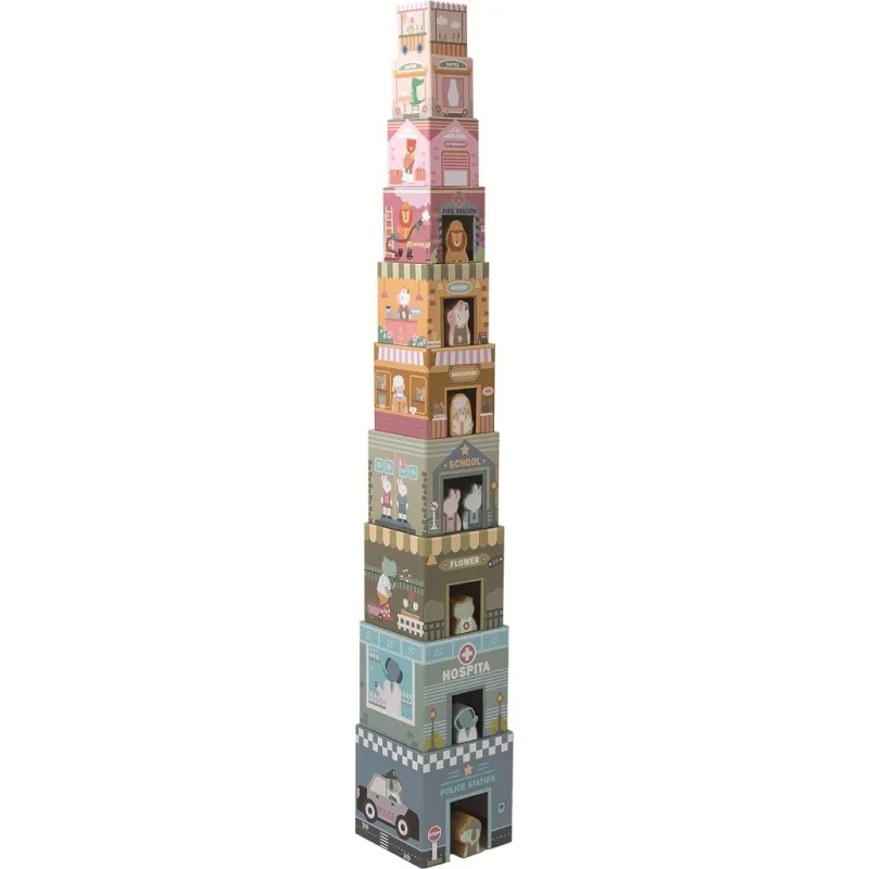 2Kids Toys Skladacia veža z kociek City