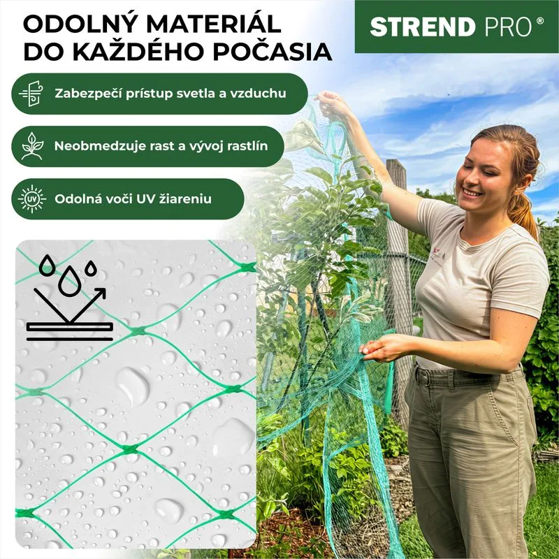 Sieť proti vtákom Strend Pro 4×10 m, oko 18 mm, PE