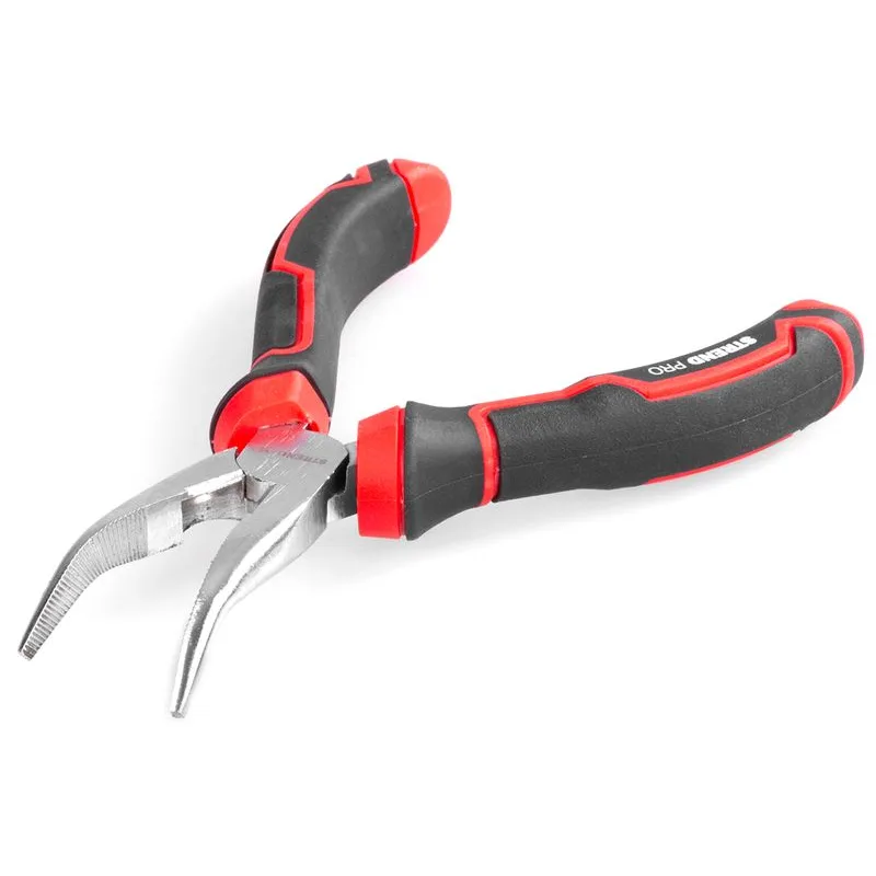Kliešte Strend Pro Premium ComfortGrip DL413, 160 mm, so zahnutým nosom