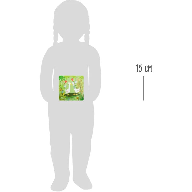 Viacvrstvové puzzle Kačacia rodinka